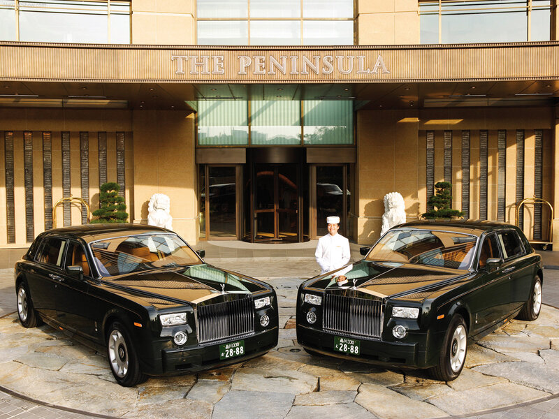 Two Black Rolls-royce Cars