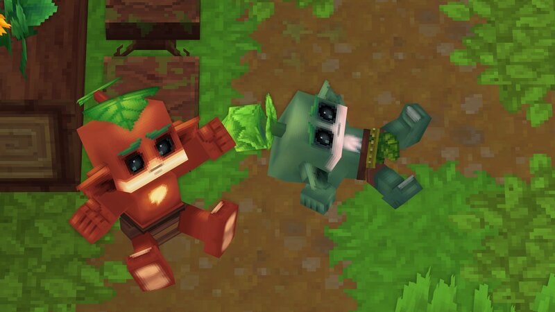 Two Blocky Creatures