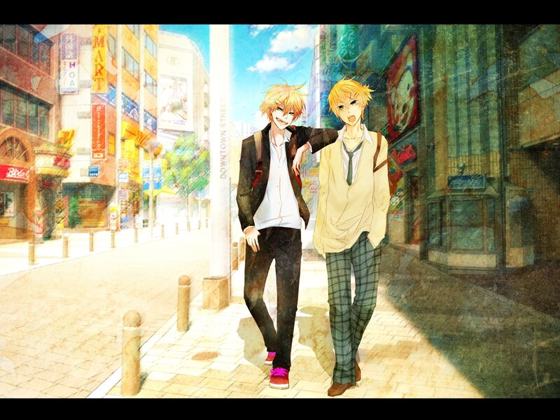 Two Blonde Anime Boys