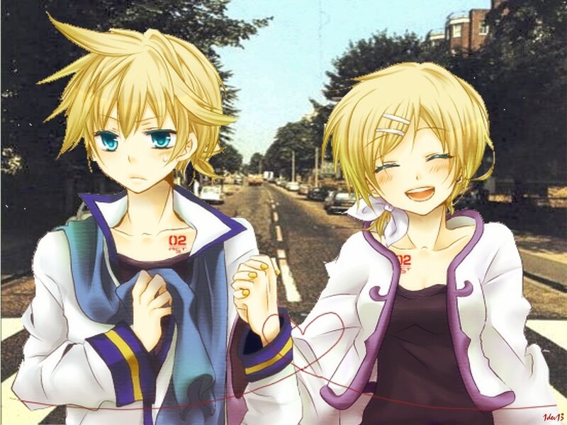 Two Blonde Anime Characters — Yellow, Cheerful, Afternoon
