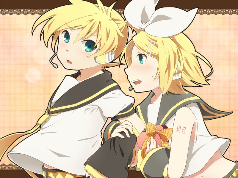 Two Blonde Anime Characters — Yellow, Cheerful