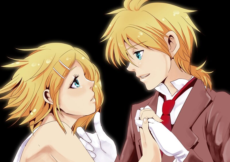 Two Blonde Anime Characters — Yellow, Dramatic, Blonde Hair