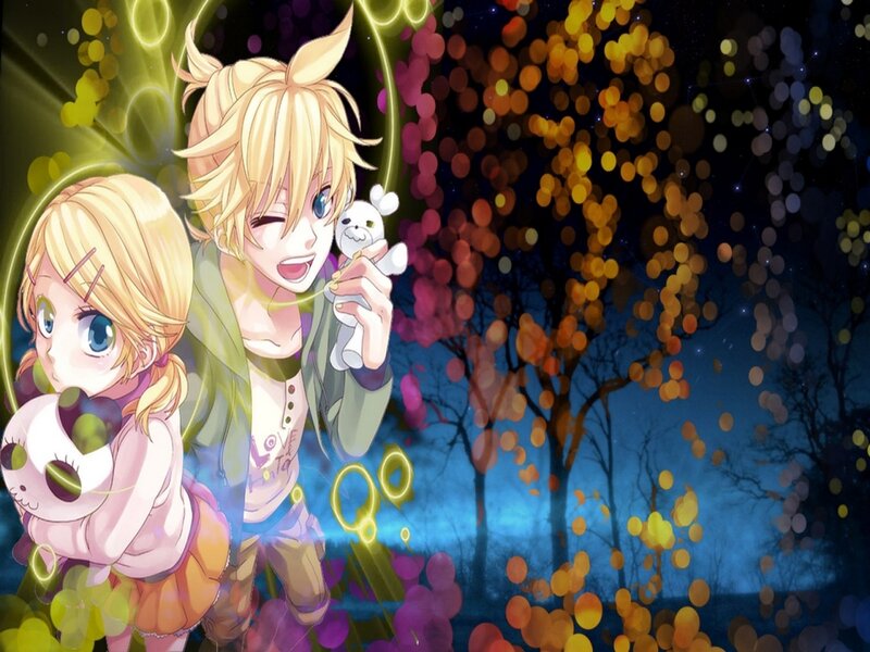 Two Blonde Anime Characters — Yellow, Dreamy