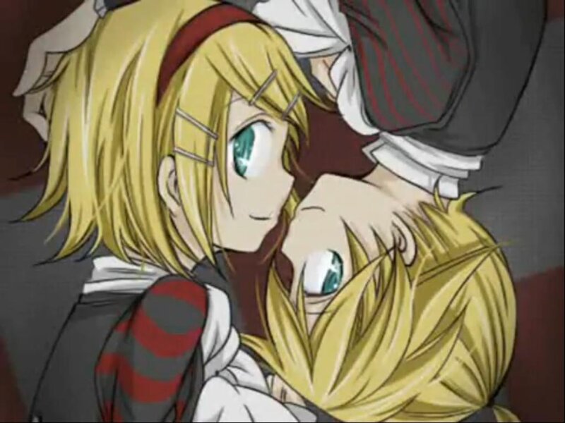 Two Blonde Anime Characters — Yellow, Intimate