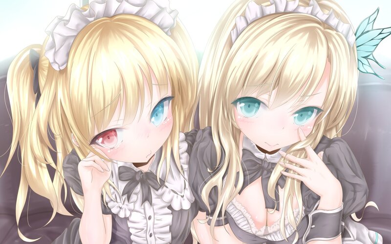 Two Blonde Anime Girls — Calm