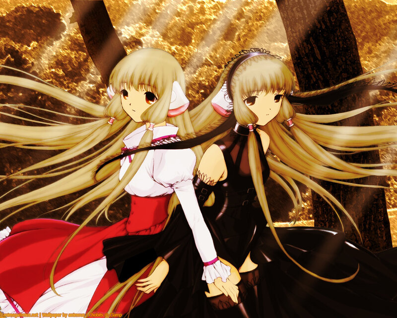 Two Blonde Anime Girls — Gold