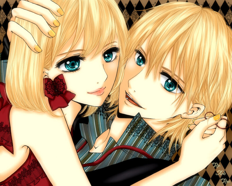 Two Blonde Anime Girls — Intimate