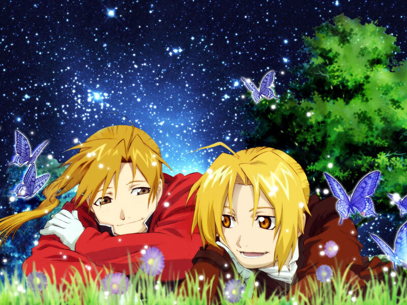 Two Blonde Boys in Field