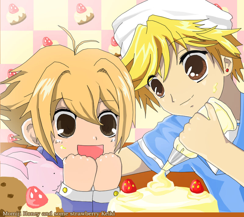 Two Blonde Characters Baking