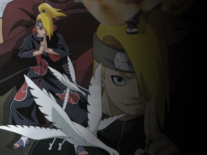 Two Blonde Characters — Black, Dramatic