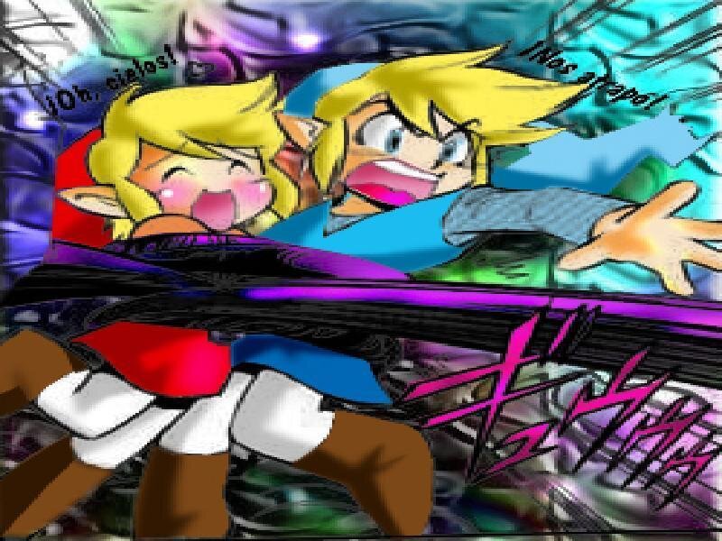 Two Blonde Characters — Blue, Dramatic, Manga