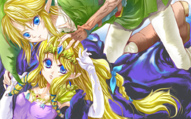 Two Blonde Characters — Blue, Dramatic