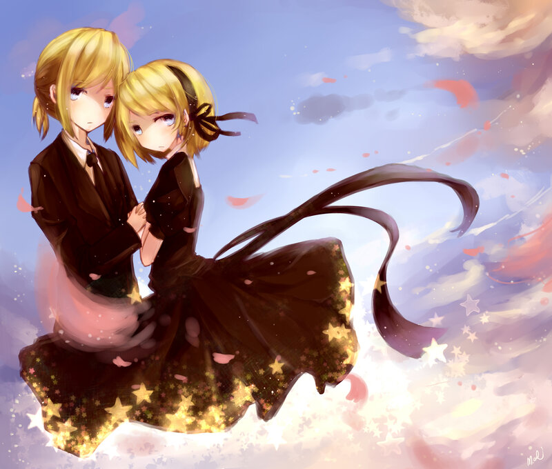 Two Blonde Characters — Blue, Serene