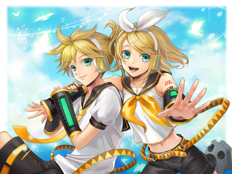Two Blonde Characters — Blue