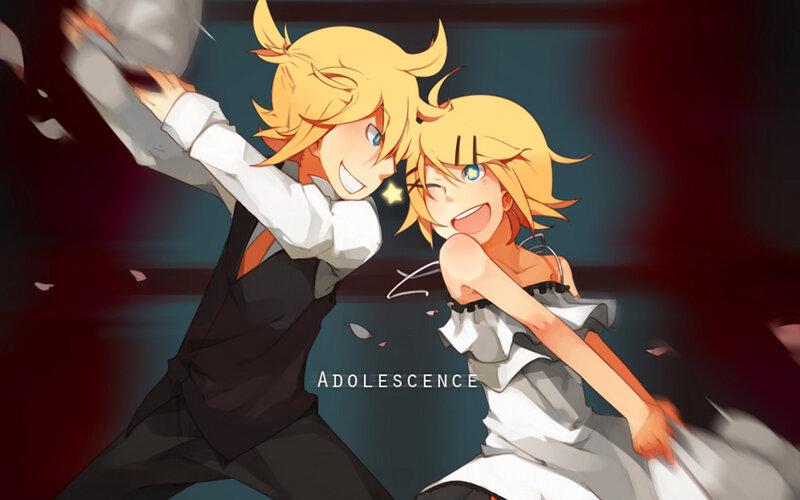 Two Blonde Characters Dancing