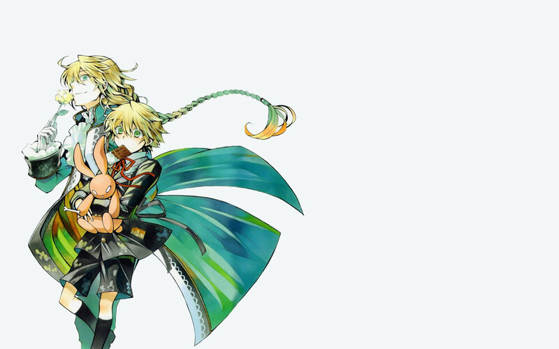 Two Blonde Characters — Green