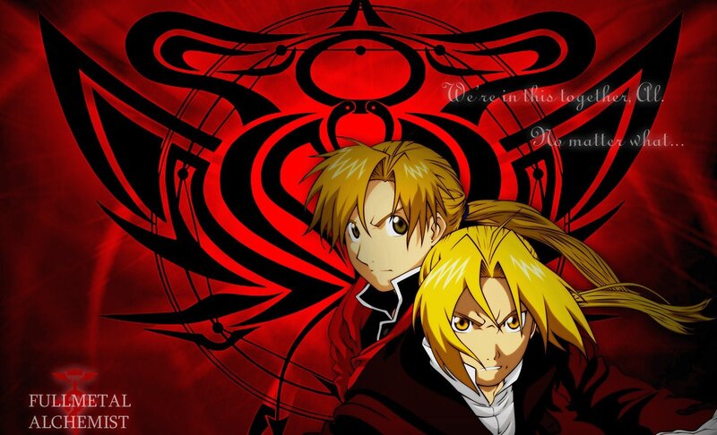 Two Blonde Characters — Red, Dramatic, Anime