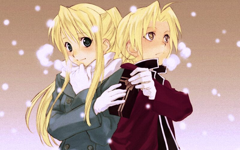 Two Blonde Characters — Yellow, Calm