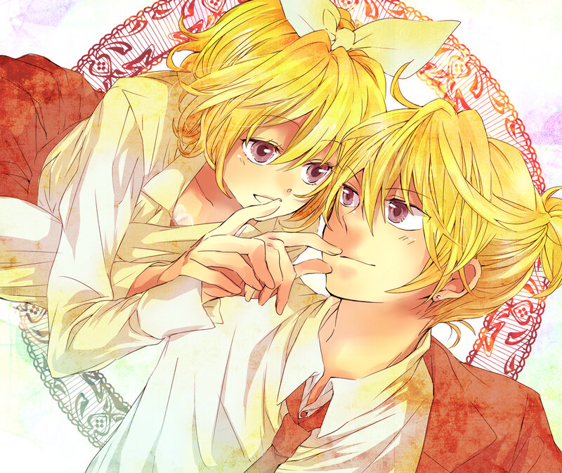 Two Blonde Characters — Yellow, Playful, Manga