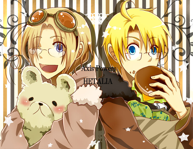 Two Blonde Characters — Yellow, Playful