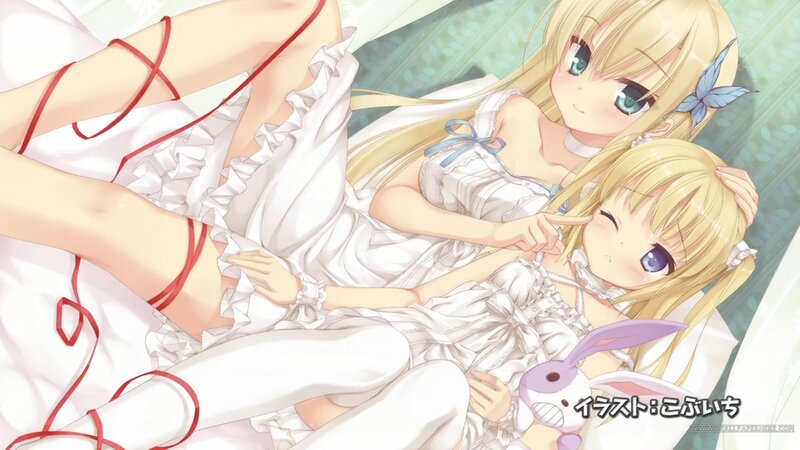 Two Blonde Girls in Bed