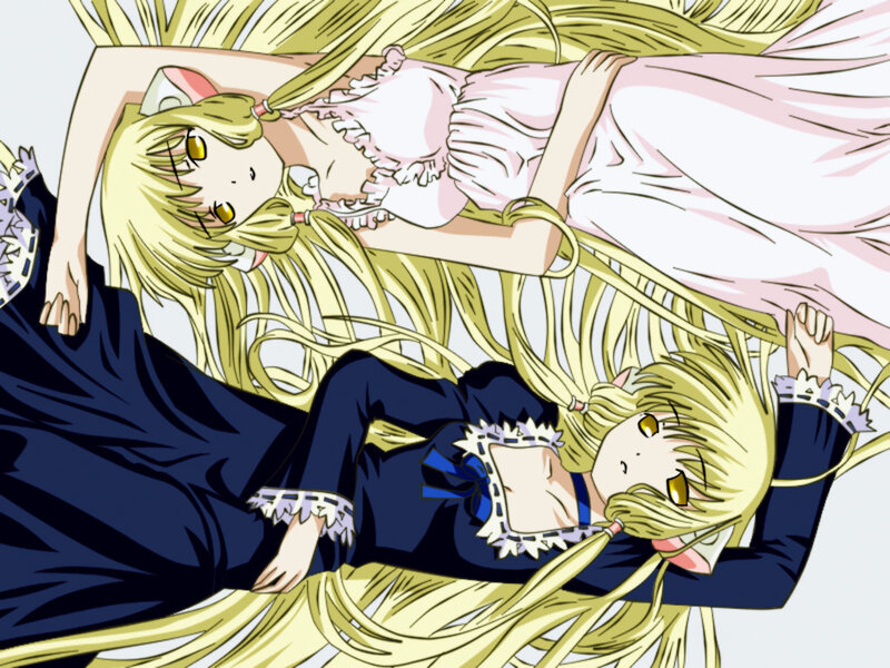 Two Blonde Girls Lying — Yellow