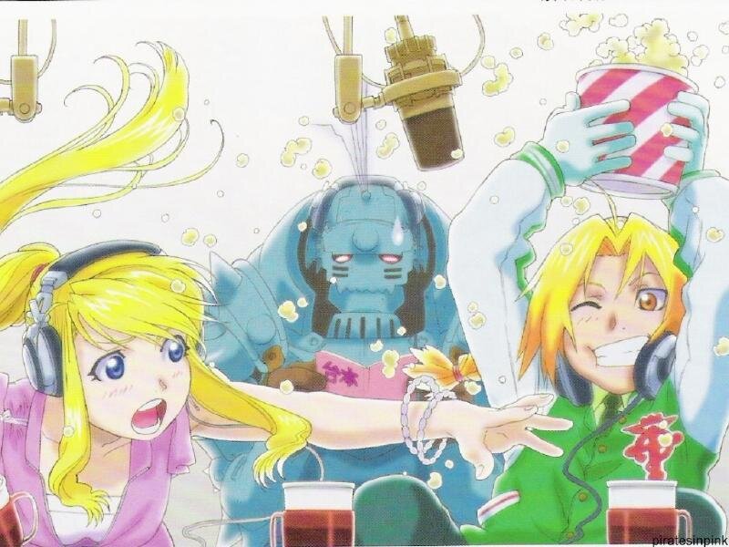 Two Blonde Girls with Headphones