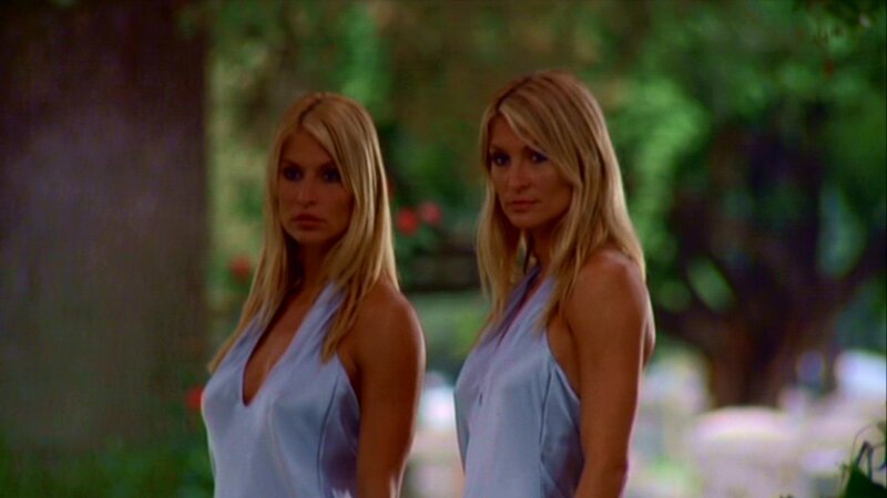 Two Blonde Women — Blue