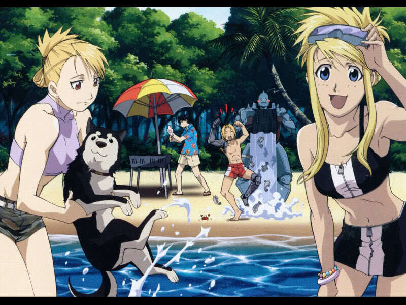 Two Blonde Women on Beach