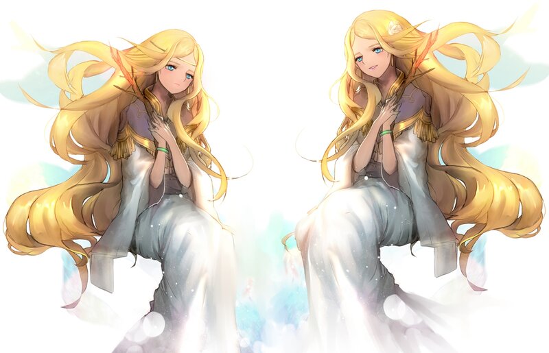 Two Blonde Women — Yellow