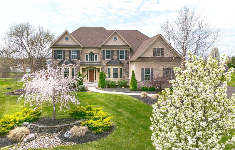 Two Blooming Trees — Green
