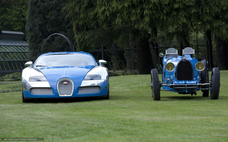 Two Blue Bugatti Cars — Serene