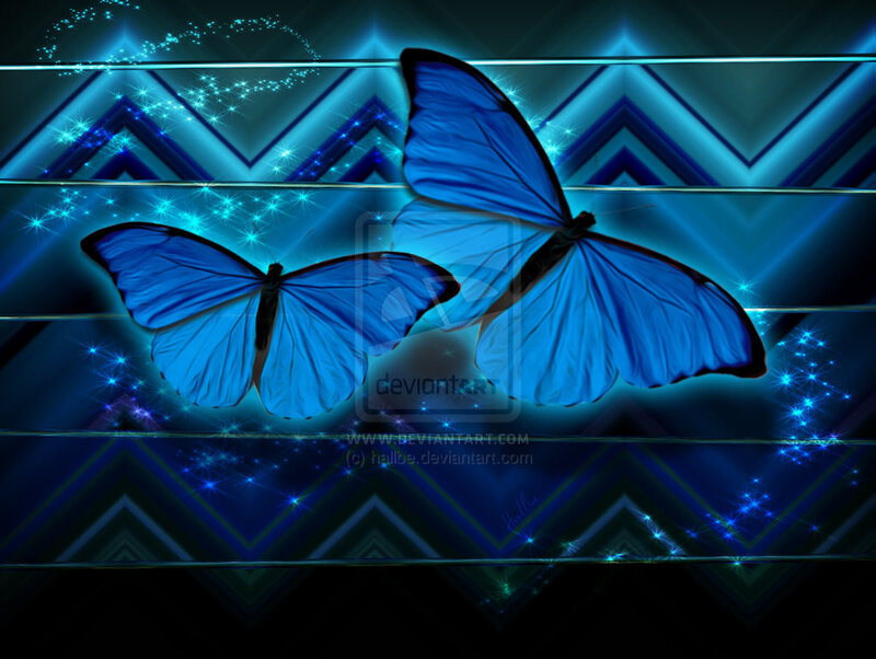 Two Blue Butterflies — Dreamy