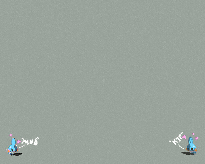 two blue creatures on gray background