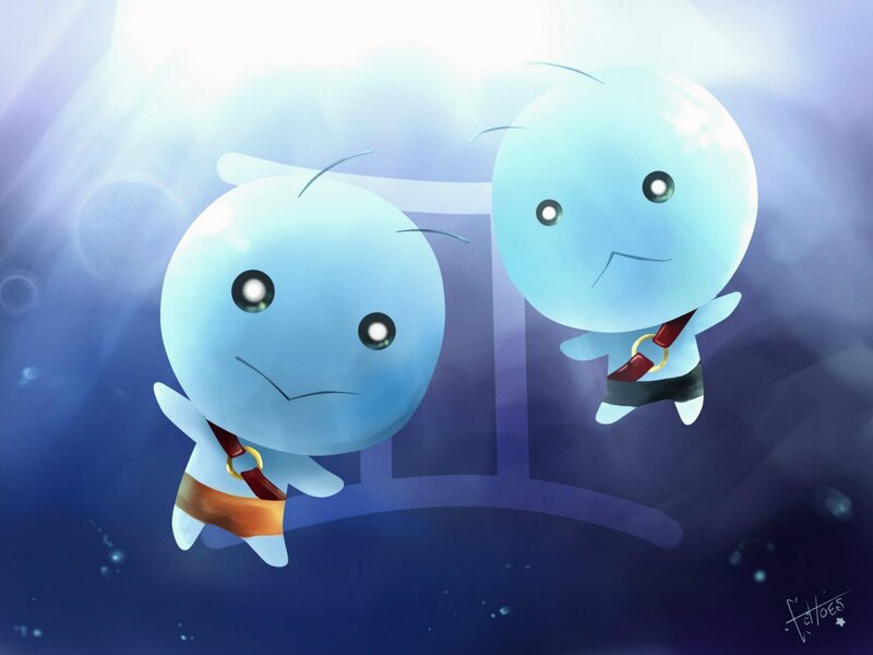 Two Blue Creatures