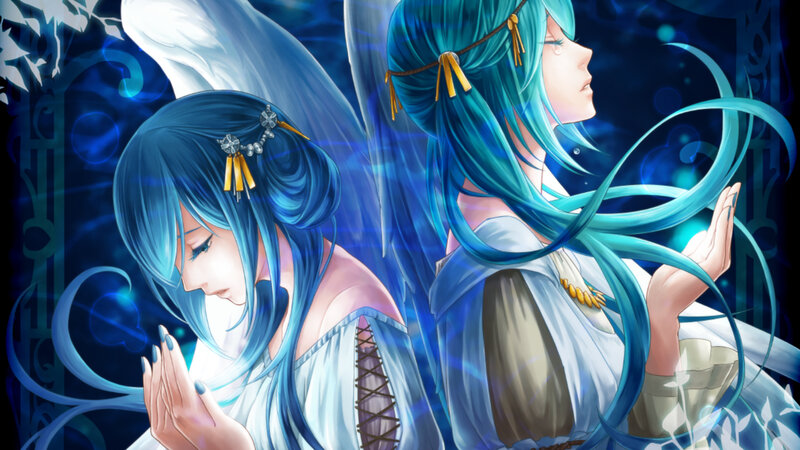 Two Blue-haired Angels — Blue