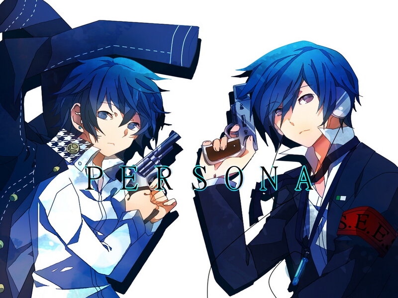 Two Blue-haired Anime Characters — Blue, Dramatic