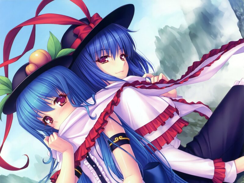 Two Blue-haired Girls — Blue, Calm, Anime