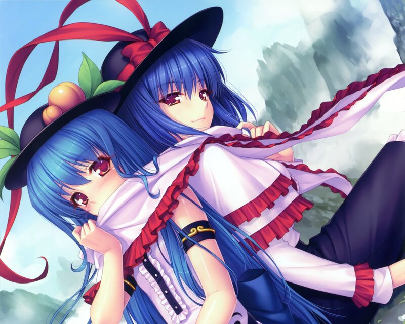 Two Blue-haired Girls — Blue, Calm
