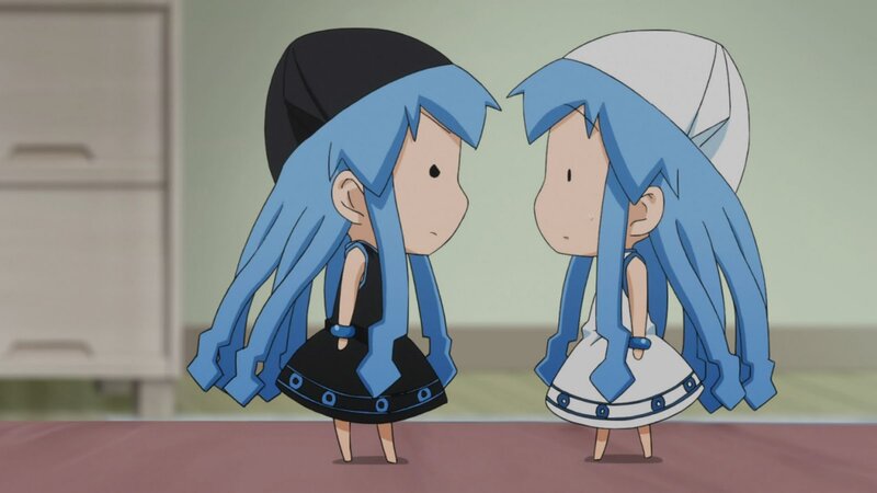 Two Blue-haired Girls — Blue, Neutral