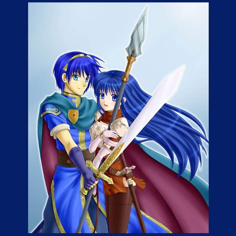 Two Blue-haired Warriors