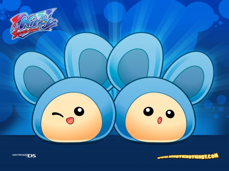 Two Blue Kirby Characters