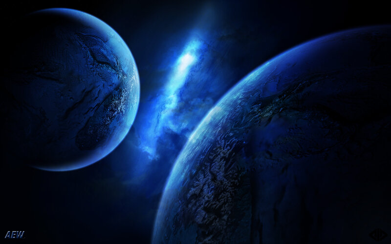 Two Blue Planets