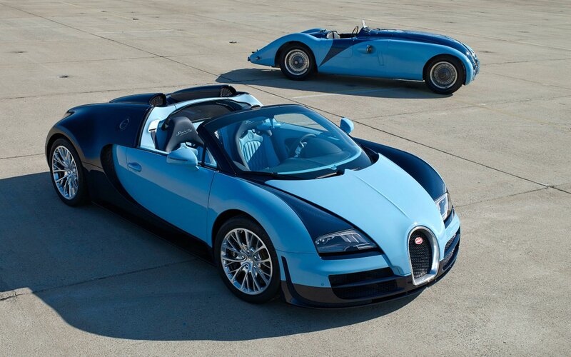 Two Blue Sports Cars — Dramatic