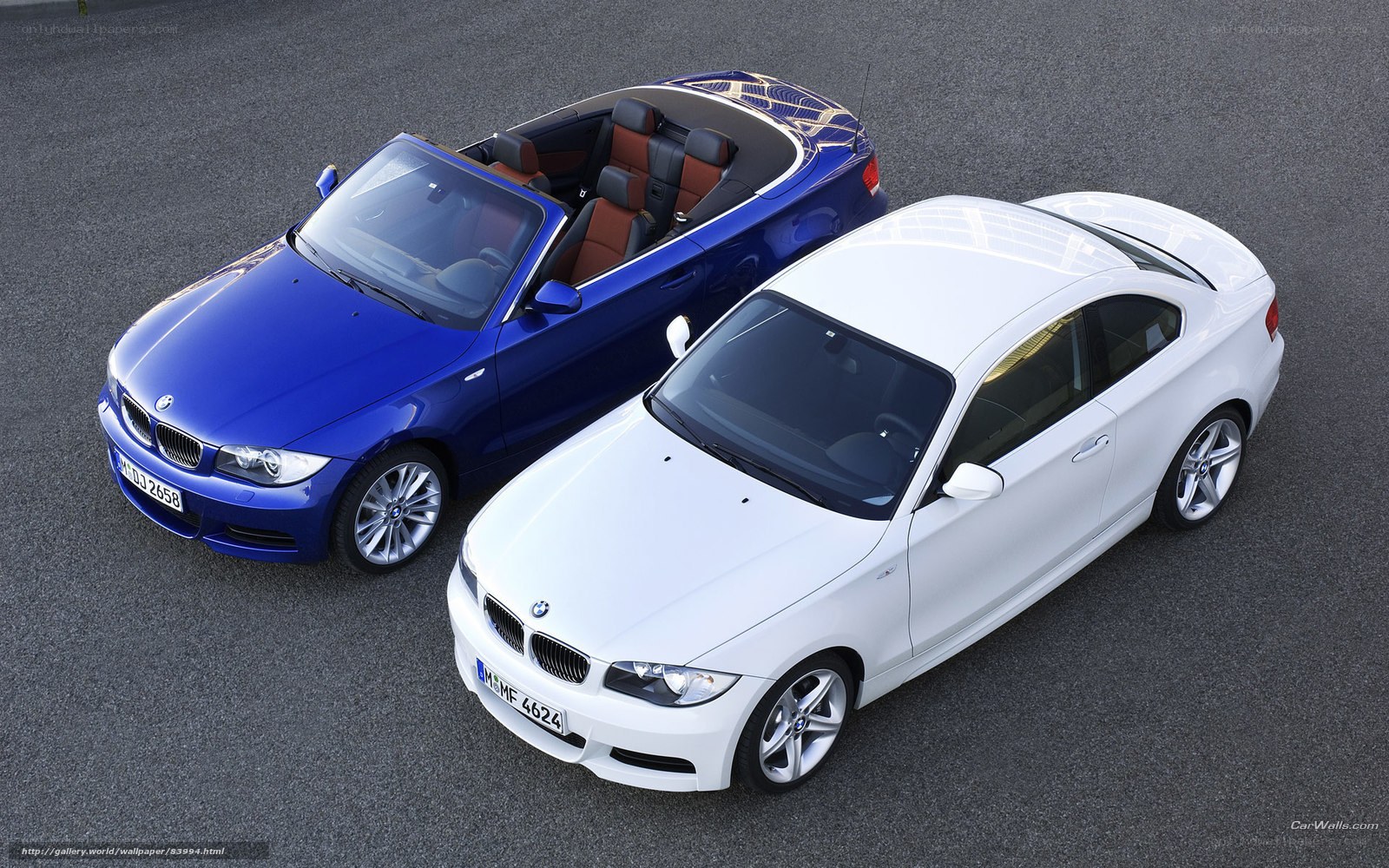 Two BMW 1 Series cars