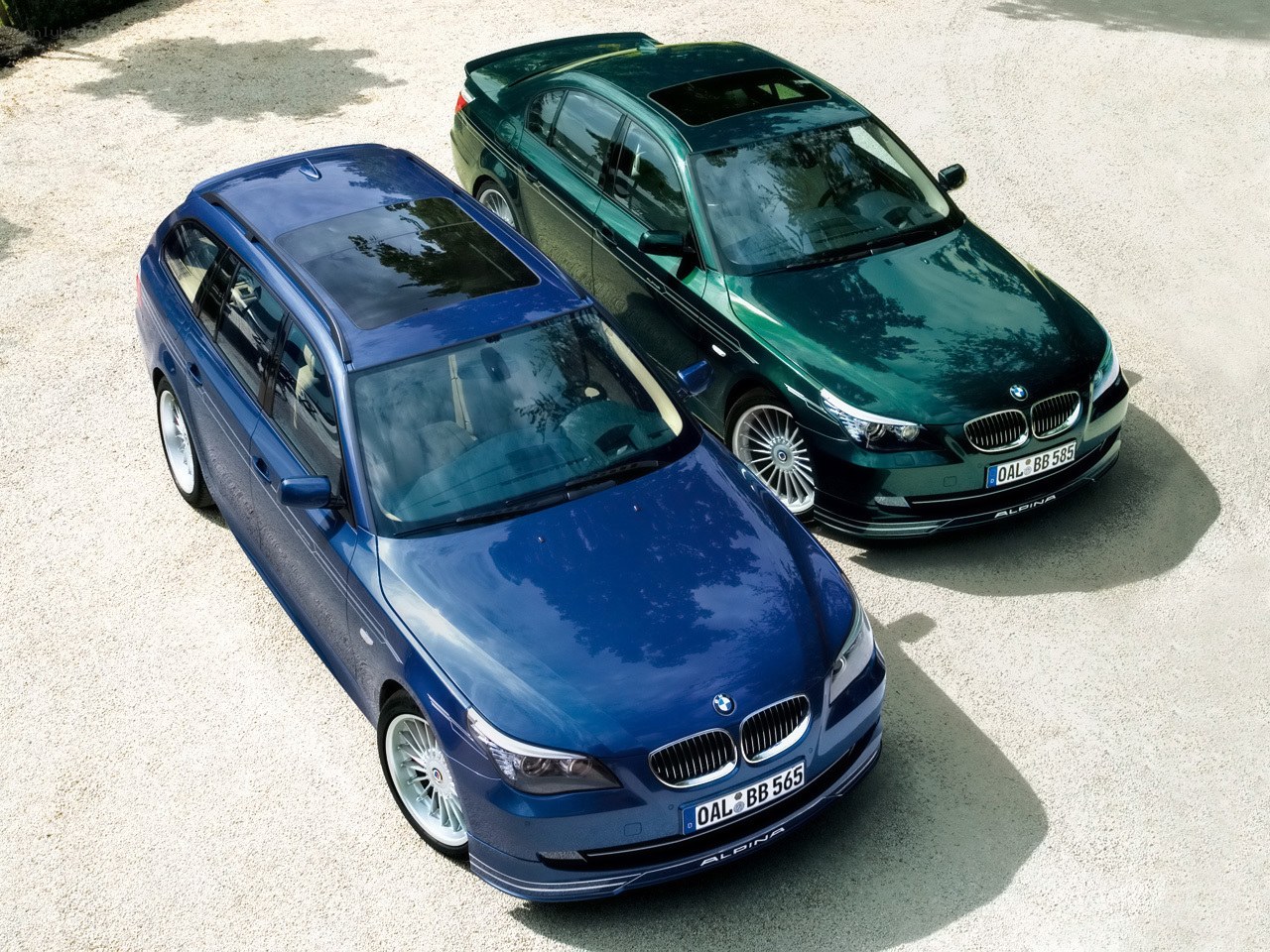 Two BMW Alpina cars