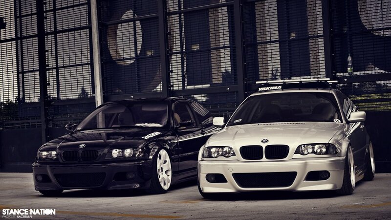 Two Bmw Cars — Black, Dramatic, Photograph