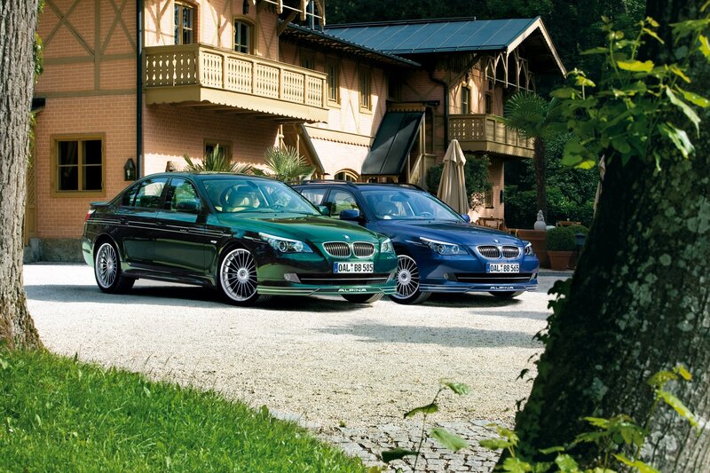 Two BMW Cars — Green, Serene