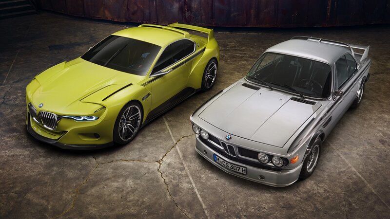 Two BMW Cars — Yellow, Dramatic