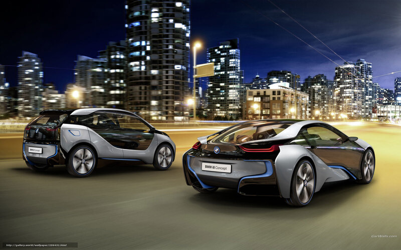 Two BMW Concept Cars — Silver, Dramatic